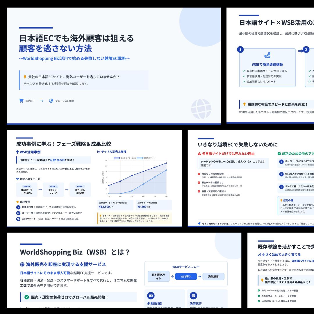 日本語ECでも海外顧客は狙える｜顧客を逃さない方法の資料ダウンロード用