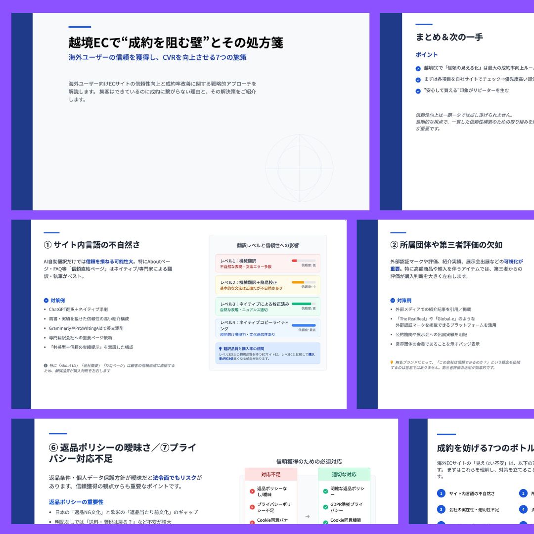 海外ユーザーが買わない理由はこれだった｜越境ECで“成約を阻む壁”とその処方箋の資料ダウンロード用